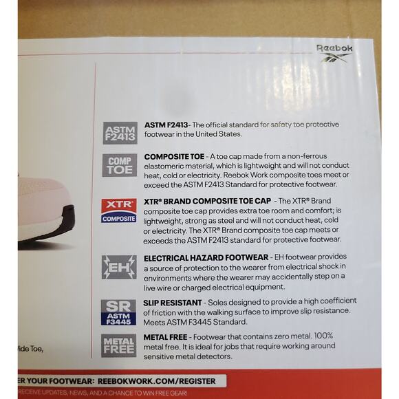 Reebok Fusion Flexweave Work Mid-Cut Womens 10.5 Pink Composite Toe Non Slip - Picture 15 of 16